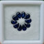 พลอย ไพลิน blue sapphire 5.25 กะรัต (Cts.) 10 เม็ด (Pcs.) พลอยแท้ อัญมณีมงคลประจําวันเกิด เครื่องประดับพลอย