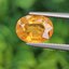 พลอย บุษราคัม yellow sapphire 4.20 กะรัต (Cts.) พลอยแท้ อัญมณีมงคลประจําวันเกิด เครื่องประดับพลอย
