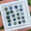 พลอย เขียวส่อง - ไพลิน (ฺBlue - Green Sapphire) 20 เม็ด (Pcs.) 9.52 กะรัต (Cts.) พลอยแท้ อัญมณีมงคลประจําวันเกิด เครื่องประดับพลอย