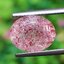 พลอย สตอเบอรี่ ควอตซ์ Strawberry Quartz 3.58 กะรัต (Cts.) พลอยแท้ อัญมณีมงคลประจําวันเกิด เครื่องประดับพลอย