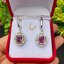 ต่างหู พลอย ทับทิม (Ruby Earrings) พลอยแท้ อัญมณีมงคลประจําวันเกิด เครื่องประดับพลอย