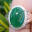 หยก พม่า แท้ Jade แหวนหยก 翡翠戒指 (Jadeite ring) 3.39 กะรัต (Cts.) ดิบ Size 59 ไม่ผ่านการปรับปรุง (Type A) พม่า (Myanmar)