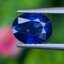 พลอย ไพลิน Blue Sapphire 1.00 กะรัต (Cts.) พร้อมใบเซอร์ พลอยแท้ อัญมณีมงคลประจําวันเกิด เครื่องประดับพลอย