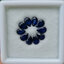 พลอย ไพลิน blue sapphire 5.25 กะรัต (Cts.) 10 เม็ด (Pcs.) พลอยแท้ อัญมณีมงคลประจําวันเกิด เครื่องประดับพลอย