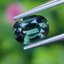 พลอย เขียวส่อง Green Sapphire 1.06 กะรัต (Cts.) ดิบ Unheated พร้อมใบเซอร์ พลอยแท้ อัญมณีมงคลประจําวันเกิด เครื่องประดับพลอย