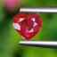 พลอย ทับทิม Ruby sapphire 0.55 กะรัต (Cts) ดิบ Unheated พลอยแท้ อัญมณีมงคลประจําวันเกิด เครื่องประดับพลอย