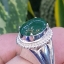 หยก พม่า แท้ Jade แหวนหยก 翡翠戒指 (Jadeite ring) 3.39 กะรัต (Cts.) (Size) 58 ดิบ ไม่ผ่านการปรับปรุง (Type A) พม่า (Myanmar)