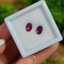 พลอย ชมพู พิ้ง แซฟไฟร์ Pink Sapphire 1.25 กะรัต (Cts.) 2 เม็ด ดิบ Unheated พลอยแท้ อัญมณีมงคลประจําวันเกิด เครื่องประดับพลอย