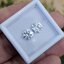 พลอย เพทาย Natural Zircon 4.11 กะรัต (Cts.) 2 เม็ด (Pcs.) พลอยแท้ อัญมณีมงคลประจําวันเกิด เครื่องประดับพลอย