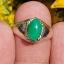 หยก พม่า แท้ Jade แหวนหยก 翡翠戒指 (Jadeite ring) 0.79 กะรัต (Cts.) (Size) 54 ดิบ ไม่ผ่านการปรับปรุง (Type A) พม่า (Myanmar)