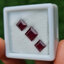 พลอย ทับทิม Ruby sapphire 3 เม็ด 7.40 กะรัต (Cts.) พลอยแท้ อัญมณีมงคลประจําวันเกิด เครื่องประดับพลอย