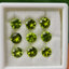 พลอย เพอริดอต Peridot 9.00 กะรัต (Cts.) 9 เม็ด (pcs.) พลอยแท้ อัญมณีมงคลประจําวันเกิด เครื่องประดับพลอย 9.00