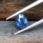 พลอย ไพลิน blue sapphire 0.89 กะรัต(Cts.) ดิบ (Unheated ) VS พลอยแท้ อัญมณีมงคลประจําวันเกิด เครื่องประดับพลอย