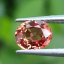 พลอย ซองเจีย แซฟไฟร์ Songea Sapphire ส้มอมชมพู Pinkish Orange 1.01 กะรัต (Cts.克拉) VVS
