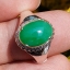 หยก พม่า แท้ Jade แหวนหยก 翡翠戒指 (Jadeite ring) 2.34 กะรัต (Cts.) (Size) 60 ดิบ ไม่ผ่านการปรับปรุง (Type A) พม่า (Myanmar)