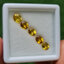 พลอย บุษราคัม yellow sapphire 3.84 กะรัต (Cts.) 5 เม็ด (Pcs.) พลอยแท้ อัญมณีมงคลประจําวันเกิด เครื่องประดับพลอย