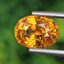 พลอย บุษราคัม yellow sapphire 4.06 กะรัต (Cts.) พลอยแท้ อัญมณีมงคลประจําวันเกิด เครื่องประดับพลอย