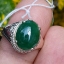 หยก พม่า แท้ Jade แหวนหยก 翡翠戒指 (Jadeite ring) 2.30 กะรัต (Cts.) (Size) 57 ดิบ ไม่ผ่านการปรับปรุง (Type A) พม่า (Myanmar)