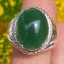 หยก พม่า แท้ Jade แหวนหยก 翡翠戒指 (Jadeite ring) 9.21 กะรัต (Cts.) Size 61 ดิบ ไม่ผ่านการปรับปรุง (Type A) พม่า (Myanmar)