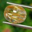 ไหมทอง ควอตซ์ Golden Rutilated Quartz 7.00 กะรัต Cts.พลอยแท้ อัญมณีมงคลประจําวันเกิด เครื่องประดับพลอย
