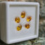 พลอย บุษราคัม yellow sapphire 3.66 กะรัต (Cts.) 5 เม็ด (Pcs.) พลอยแท้ อัญมณีมงคลประจําวันเกิด เครื่องประดับพลอย