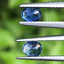 พลอย ไพลิน Blue Sapphire 1.01 กะรัต (Cts.) 2 เม็ด (Pcs.) พลอยแท้ อัญมณีมงคลประจําวันเกิด เครื่องประดับพลอย