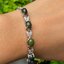 สร้อยข้อมือ พลอยแท้ แบล็ค โอปอล Black Opal Bracelet 5 เม็ด พลอยแท้ อัญมณีมงคลประจําวันเกิด เครื่องประดับพลอย