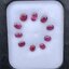 พลอย ทับทิม สยาม Siam Ruby sapphire 10 เม็ด 4.375 กะรัต (Cts.) พลอยแท้ อัญมณีมงคลประจําวันเกิด เครื่องประดับพลอย