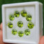 พลอย เพอริดอต Peridot 8.85 กะรัต (Cts.) 10 เม็ด (pcs.) พลอยแท้ อัญมณีมงคลประจําวันเกิด เครื่องประดับพลอย
