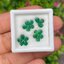 พลอย มรกต Natural Emerald แซมเบีย 2.00 กะรัต (Cts.) 18 เม็ด (pcs.) พลอยแท้ อัญมณีมงคลประจําวันเกิด เครื่องประดับพลอย