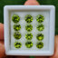 พลอย เพอริดอต Peridot 11.34 กะรัต (Cts.) 12 เม็ด (pcs.) พลอยแท้ อัญมณีมงคลประจําวันเกิด เครื่องประดับพลอย