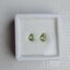 พลอย ดีแมนทรอยด์ การ์เน็ต Demantoid Garnet 0.58 Cts. 2 เม็ด (Pcs.) ดิบ Unheated พลอยแท้ อัญมณีมงคลประจําวันเกิด เครื่องประดับพลอย