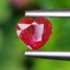 พลอย ทับทิม Ruby sapphire 0.55 กะรัต (Cts) ดิบ Unheated พลอยแท้ อัญมณีมงคลประจําวันเกิด เครื่องประดับพลอย