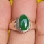 หยก พม่า แท้ Jade แหวนหยก 翡翠戒指 (Jadeite ring) 1.07 กะรัต (Cts.) (Size) 57 ดิบ ไม่ผ่านการปรับปรุง (Type A) พม่า (Myanmar)
