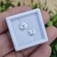 พลอย เพทาย Natural Zircon 4.13 กะรัต (Cts.) 2 เม็ด (Pcs.) พลอยแท้ อัญมณีมงคลประจําวันเกิด เครื่องประดับพลอย