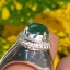 หยก พม่า แท้ Jade แหวนหยก 翡翠戒指 (Jadeite ring) 3.03 กะรัต (Cts.) (Size) 60ดิบ ไม่ผ่านการปรับปรุง (Type A) พม่า (Myanmar)