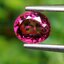 พลอย โรโดไลต์ กาเน็ท Rhodolite Garnet 1.28 กะรัต Cts.พลอยแท้ อัญมณีมงคลประจําวันเกิด เครื่องประดับพลอย