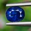 พลอย ไพลิน (Blue Sapphire) 1.02 กะรัต (Cts.) สีพิเศษ รอยัล บลู (Royal Blue) ดิบ (Unheated ) พร้อมใบเซอร์ พลอยแท้ อัญมณีมงคลประจําวันเกิด เครื่องประดับพลอย