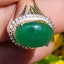 หยก พม่า แท้ Jade แหวนหยก 翡翠戒指 (Jadeite ring) 3.39 กะรัต (Cts.) ดิบ Size 59 ไม่ผ่านการปรับปรุง (Type A) พม่า (Myanmar)
