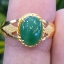หยก พม่า แท้ Jade แหวนหยก 翡翠戒指 (Jadeite ring) 1.47 กะรัต (Cts.) Size 56 ดิบ ไม่ผ่านการปรับปรุง (Type A) พม่า (Myanmar)
