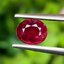 พลอย ทับทิม Ruby sapphire 0.63 กะรัต (Cts) ดิบ Unheated *สีพิเศษ แดงเลือดนก (Pigeon Blood Red)* พร้อมใบเซอร์ พลอยแท้ อัญมณีมงคลประจําวันเกิด เครื่องประดับพลอย