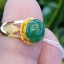 หยก พม่า แท้ Jade แหวนหยก 翡翠戒指 (Jadeite ring) ดิบ 2.19 กะรัต (Cts.) Size 58 ไม่ผ่านการปรับปรุง (Type A) พม่า (Myanmar)