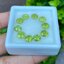 พลอย เพอริดอต Peridot 9.28 กะรัต (Cts.) 10 เม็ด (pcs.) พลอยแท้ อัญมณีมงคลประจําวันเกิด เครื่องประดับพลอย