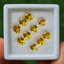 พลอย บุษราคัม yellow sapphire 7.41 กะรัต (Cts.) 10 เม็ด (Pcs.) พลอยแท้ อัญมณีมงคลประจําวันเกิด เครื่องประดับพลอย