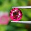 พลอย โรโดไลต์ กาเน็ท Rhodolite Garnet 0.88 กะรัต Cts.พลอยแท้ อัญมณีมงคลประจําวันเกิด เครื่องประดับพลอย