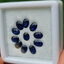 พลอย ไพลิน blue sapphire 5.8 กะรัต (Cts.) 11 เม็ด (Pcs.) พลอยแท้ อัญมณีมงคลประจําวันเกิด เครื่องประดับพลอย