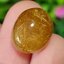 ไหมทอง ควอตซ์ Golden Rutilated Quartz 15.69 กะรัต Cts.พลอยแท้ อัญมณีมงคลประจําวันเกิด เครื่องประดับพลอย