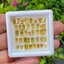 พลอย บุษราคัม yellow sapphire 8.80 กะรัต (Cts.) 40 เม็ด (Pcs.) พลอยแท้ อัญมณีมงคลประจําวันเกิด เครื่องประดับพลอย