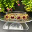สร้อยข้อมือ พลอยแท้ ทับทิม Ruby Sapphire Bracelet 6.67 กะรัต 6 เม็ด พลอยแท้ อัญมณีมงคลประจําวันเกิด เครื่องประดับพลอย