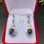 ต่างหู พลอย ไพลิน (Blue Sapphire Earrings) พลอยแท้ อัญมณีมงคลประจําวันเกิด เครื่องประดับพลอย